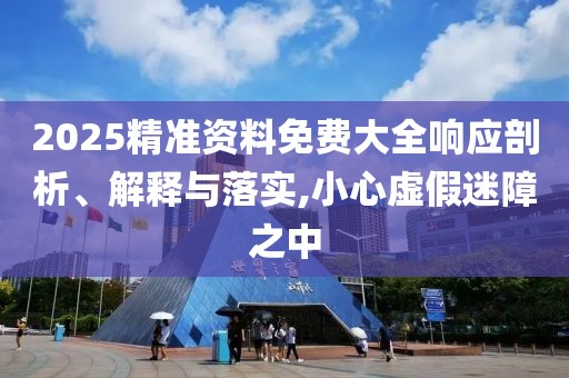 2025精准资料免费大全响应剖析、解释与落实,小心虚假迷障之中
